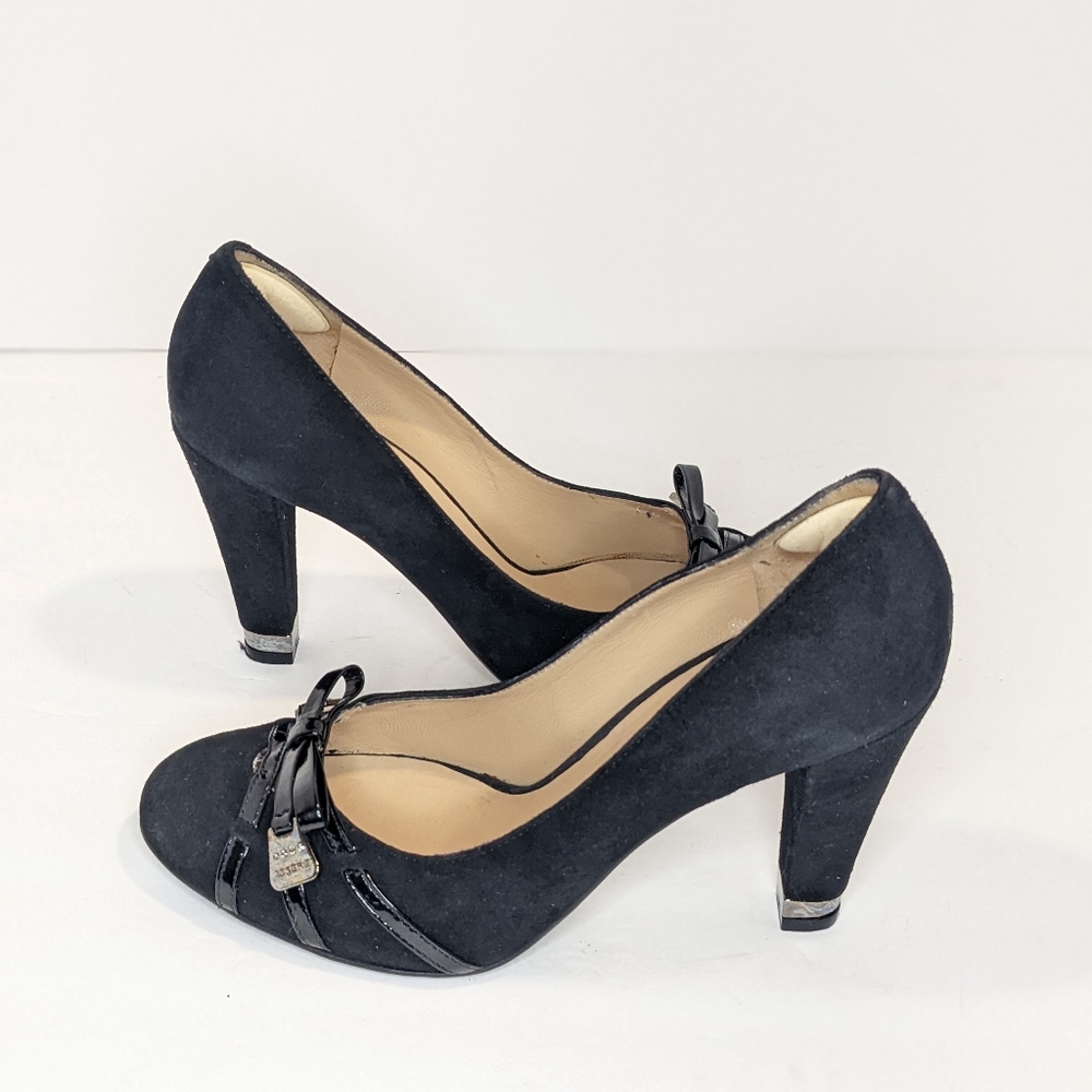 Essere suede and leather heels
